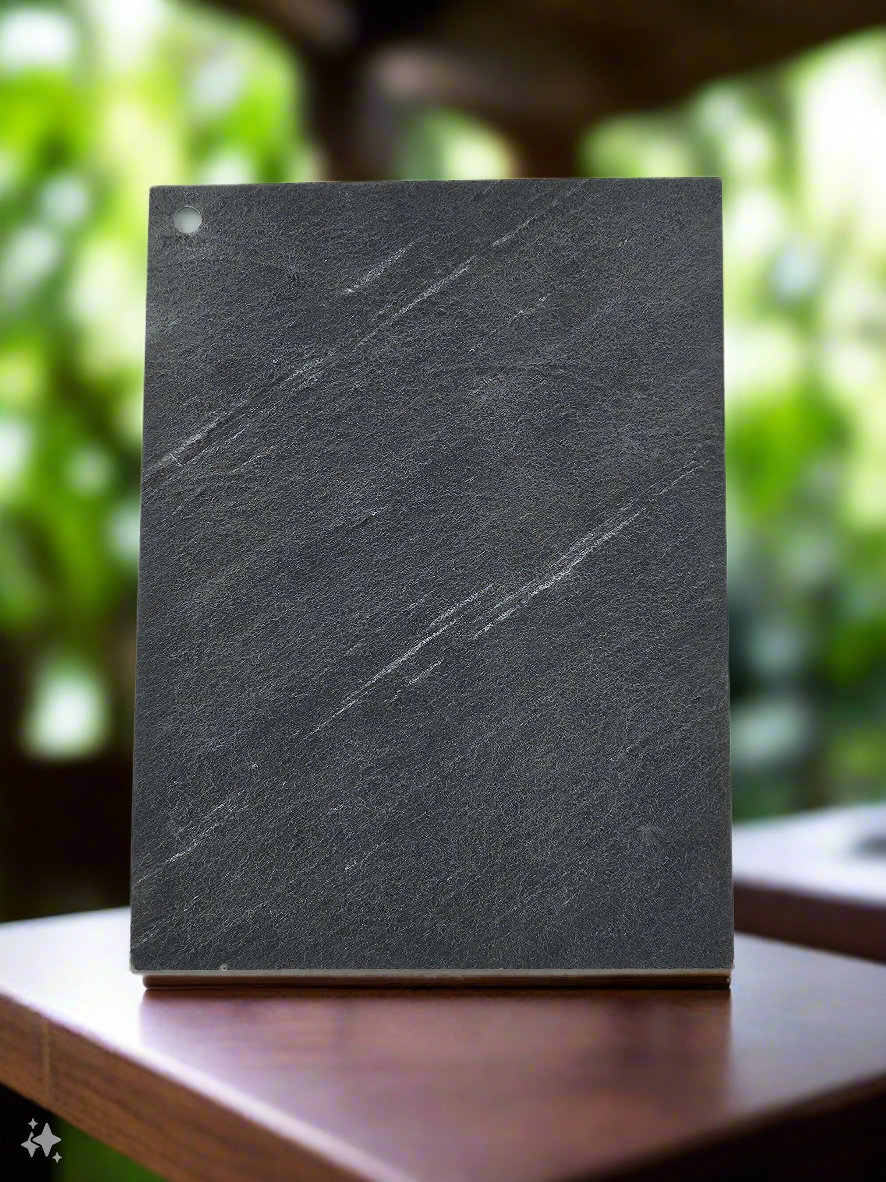 Line black flexible stone veneer