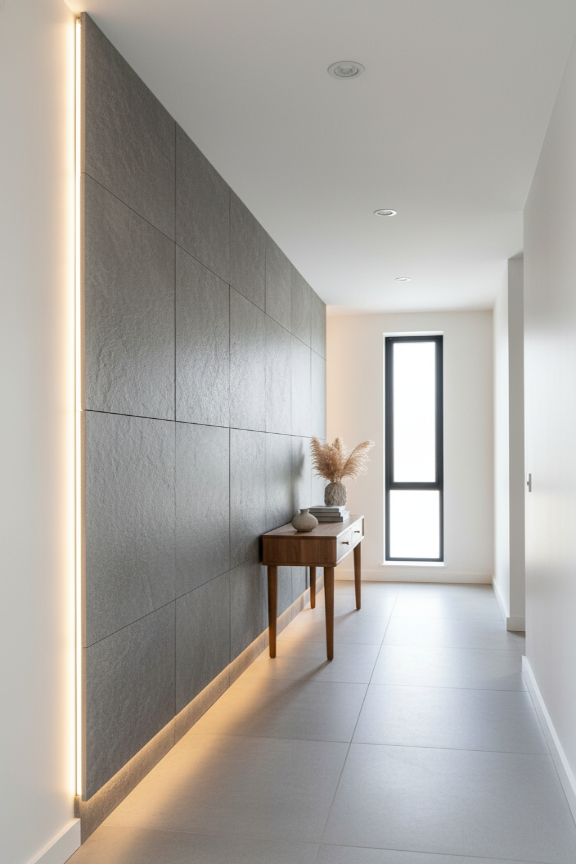 Steel Grey stone veneer Installation 3